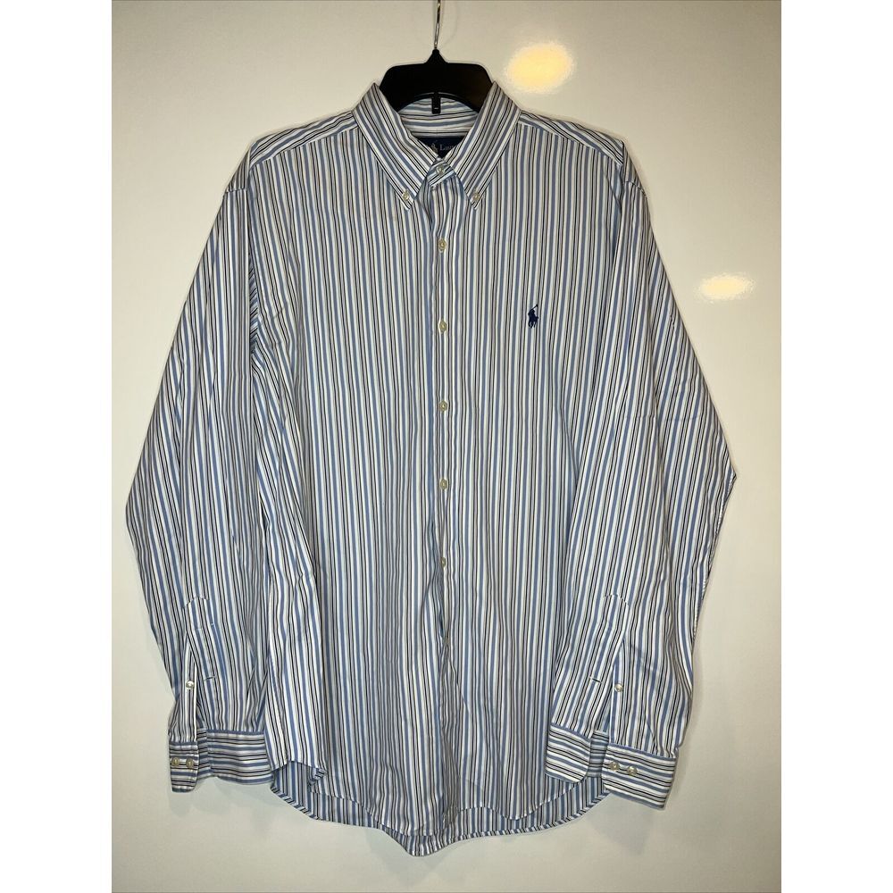 Men's‎ Ralph Lauren Button Down Shirt Blue/Navy/white